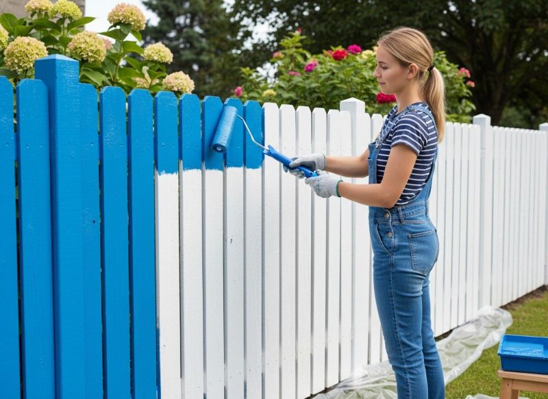 Aluminum Fence Painting in Waco, TX