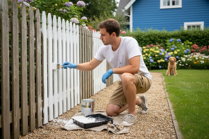 Residential Fence Painting in Waco, TX