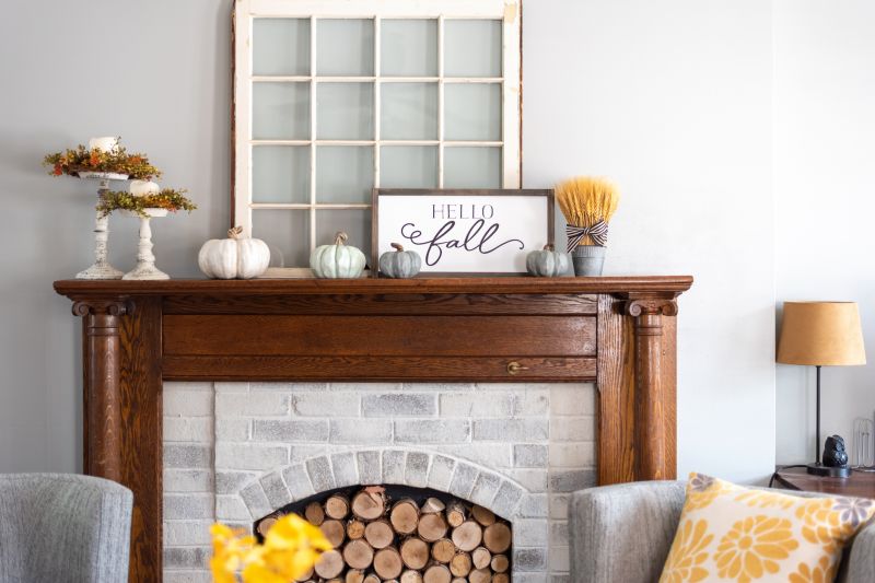 Wood Mantel Staining in Waco, TX